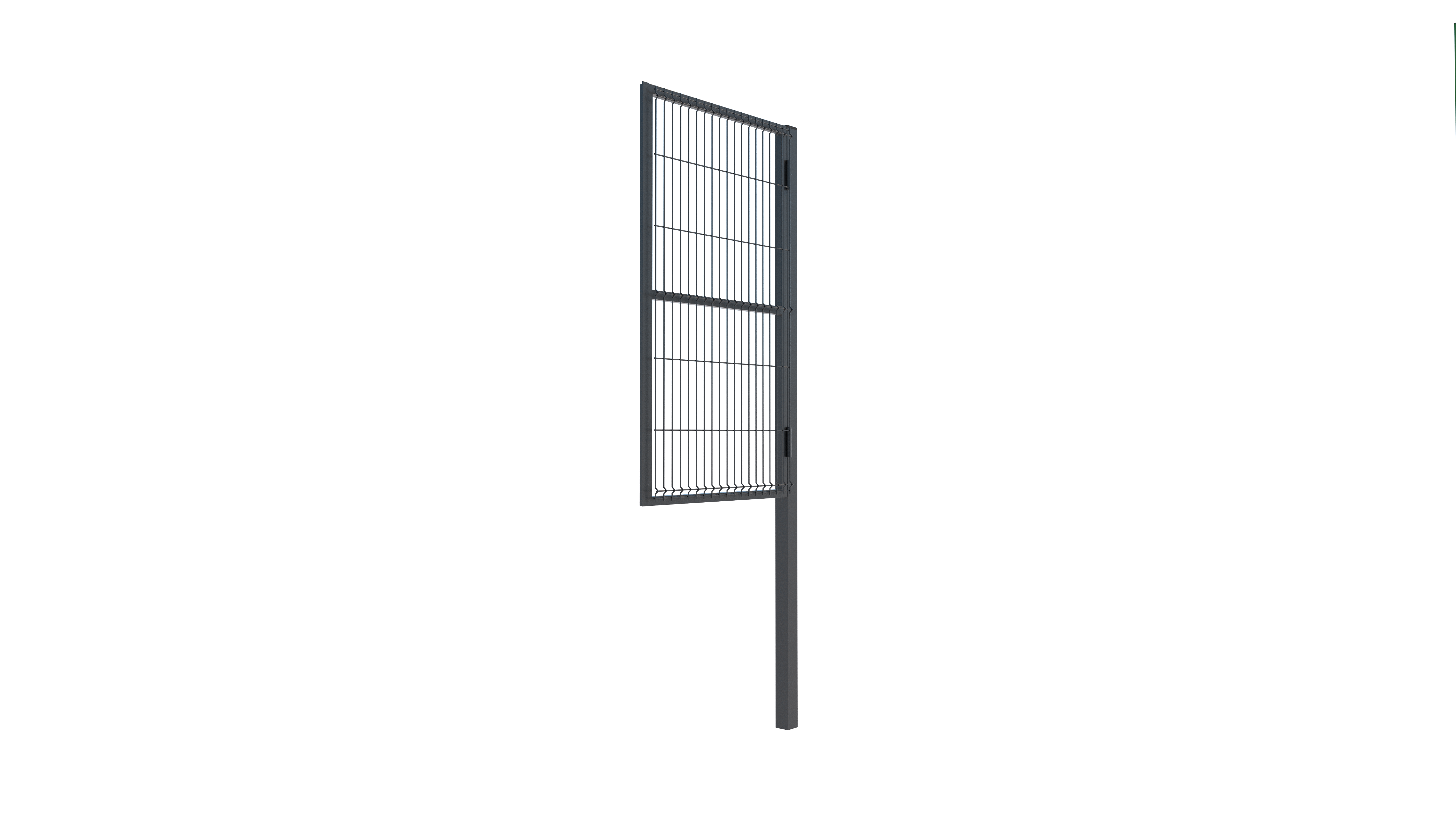 Калитки 3D-сетка 1 60 x 60 Глубокий черный (RAL 9005)