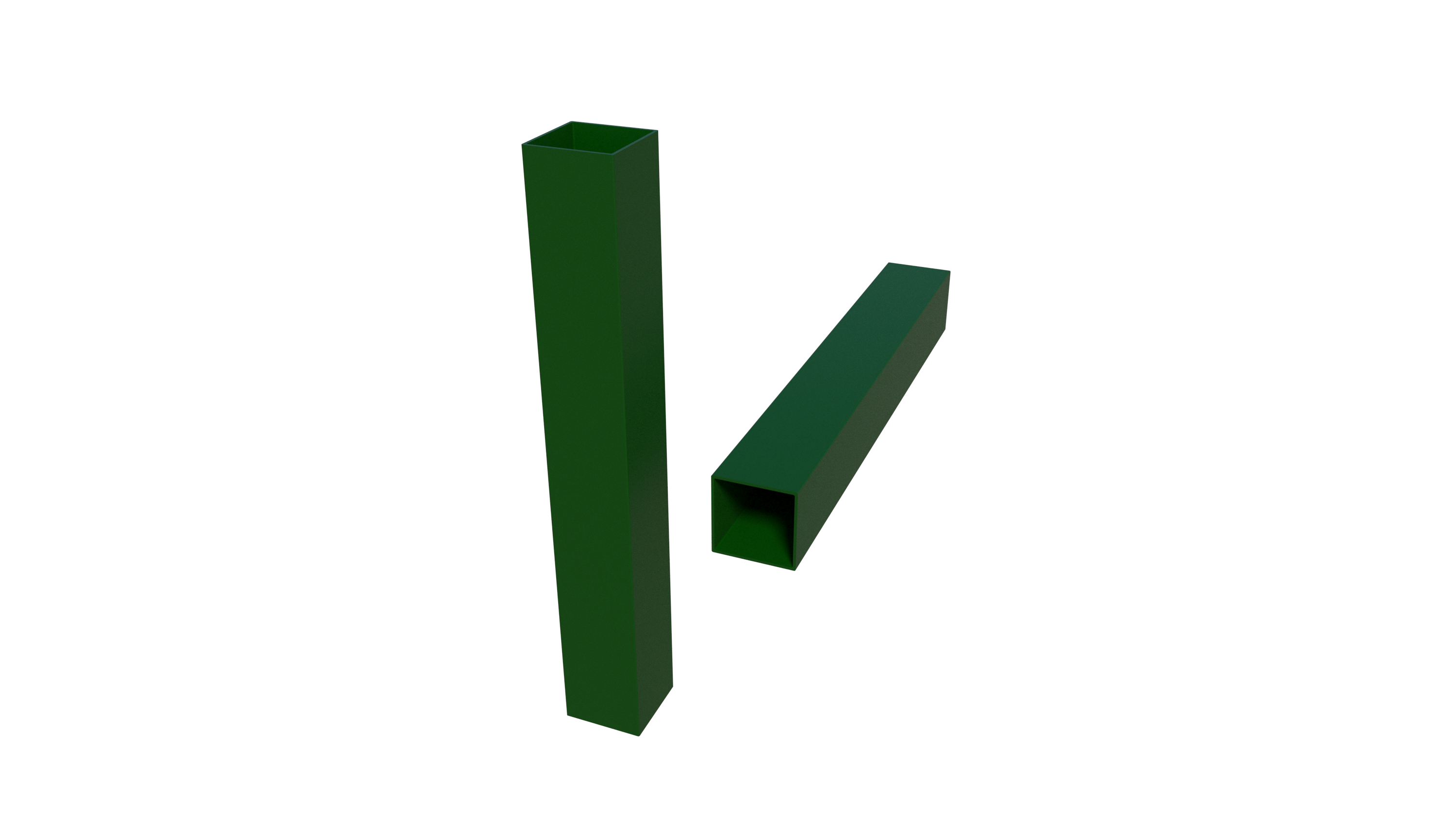 Столбы 50 x 50 х 1,5 3000 Зеленый мох (RAL 6005)