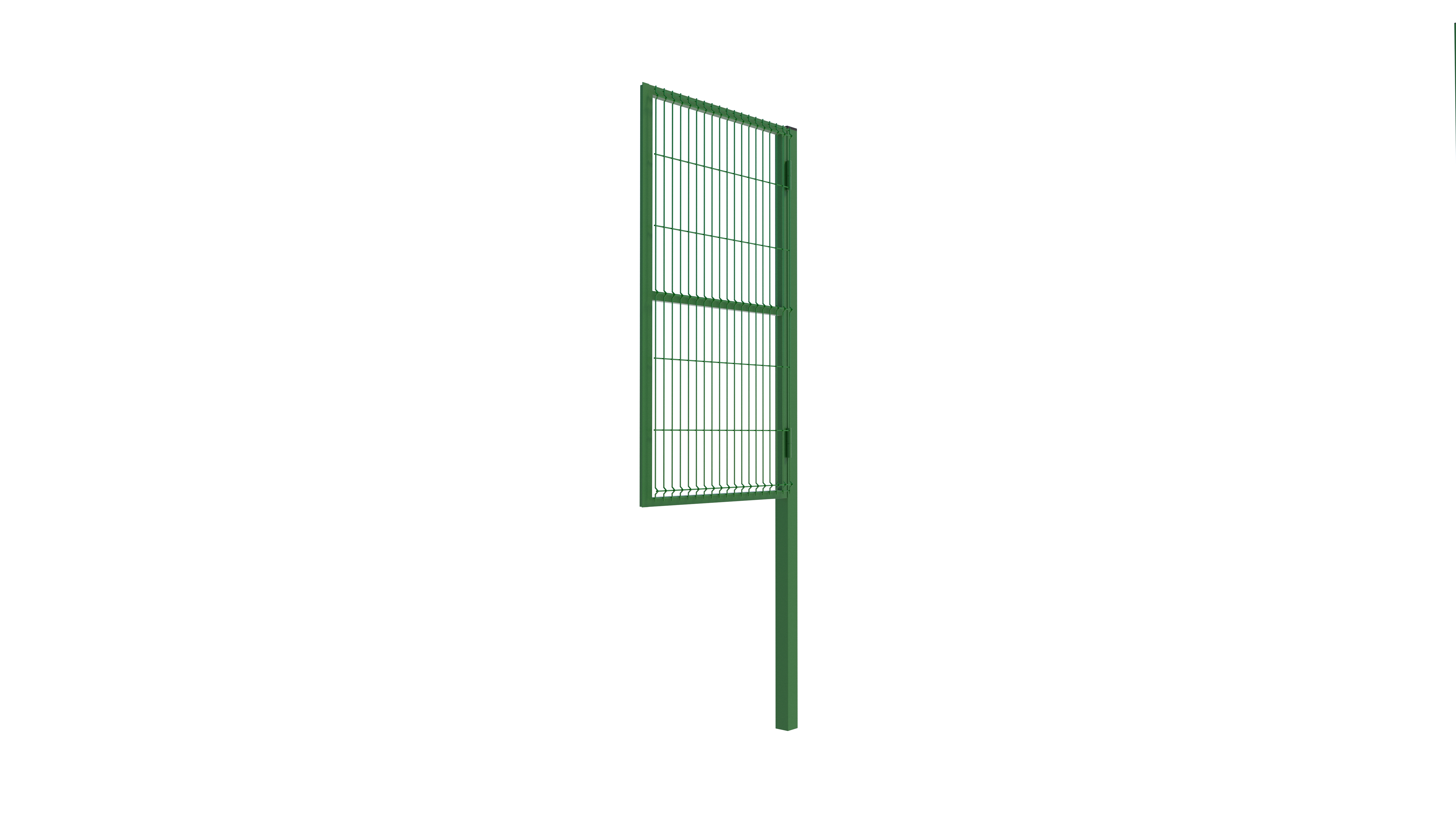 Калитки 3D-сетка 1 60 x 60 Зеленый мох (RAL 6005)