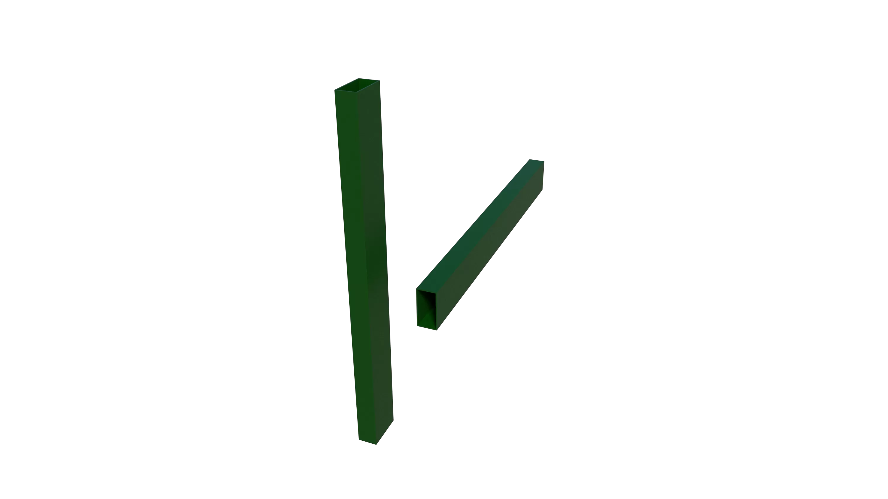 Лаги 40 x 20 х 2 / Длина - 6000 Зеленый мох (RAL 6005)