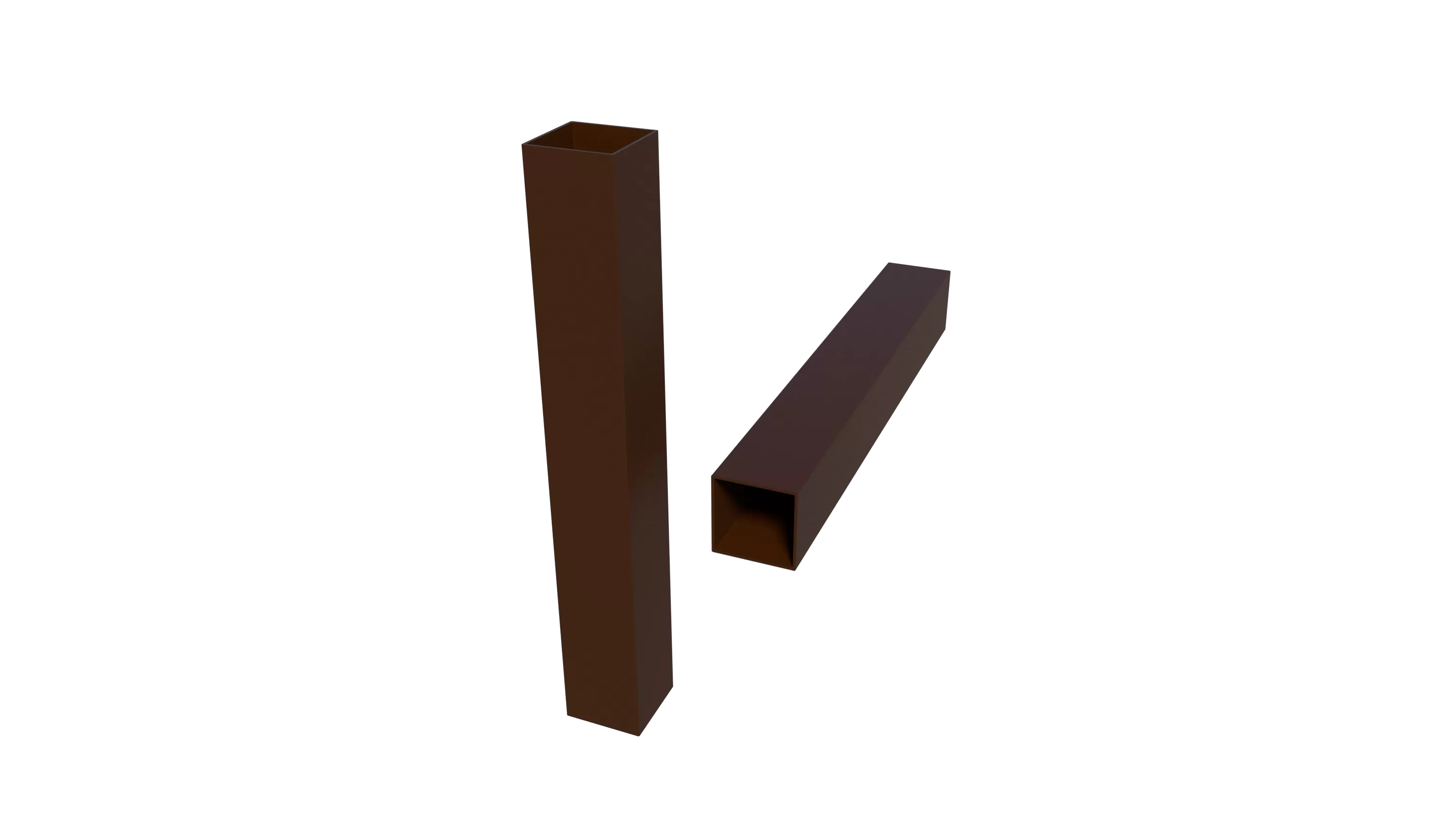 Столбы 50 x 50 х 1,5 2000 Шоколадно-коричневый (RAL 8017)