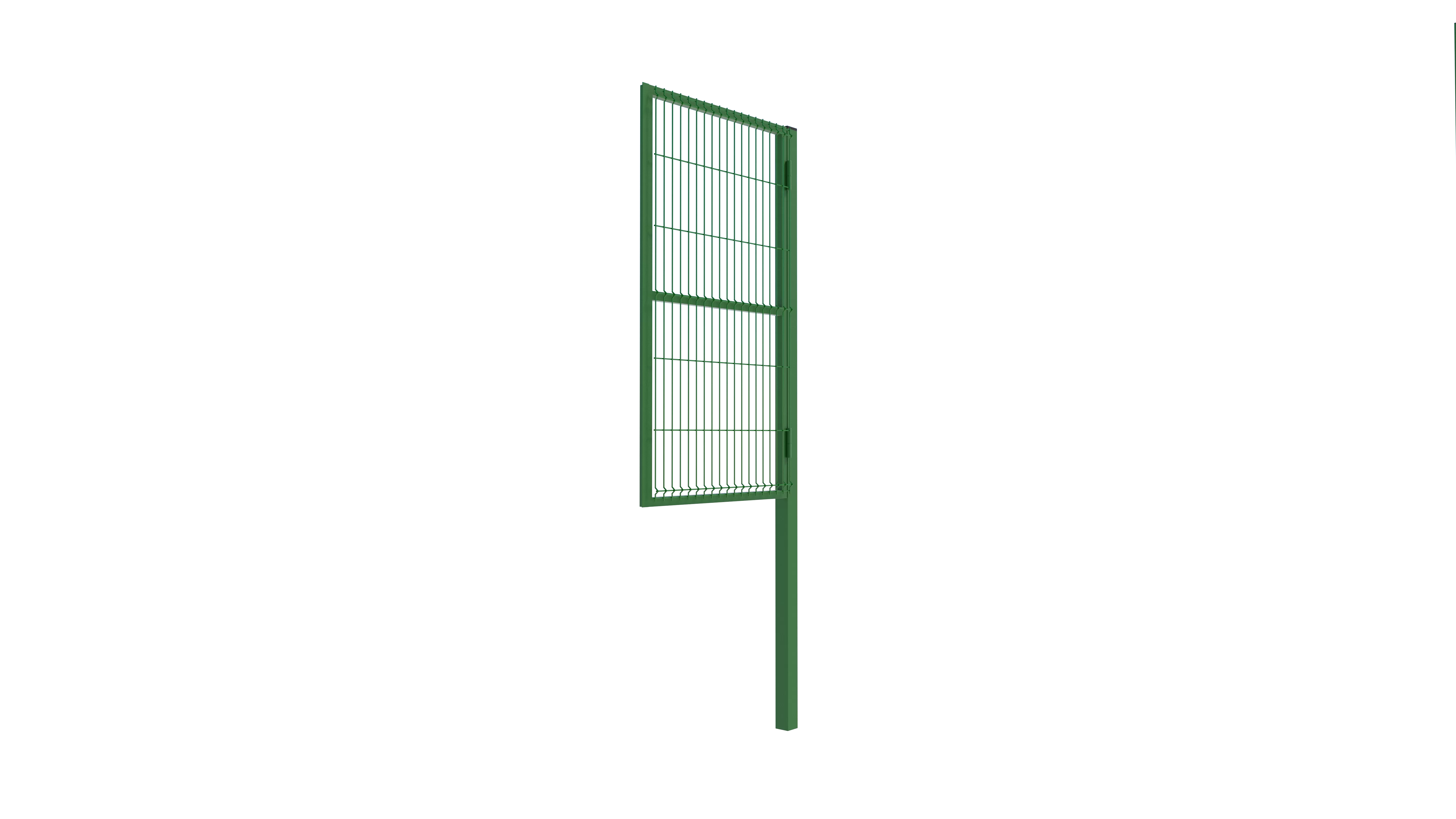 Калитки 3D-сетка 1 60 x 60 Зеленый мох (RAL 6005)